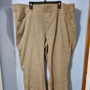 Torrid denim 5S petite khaki twill pull-on jegging